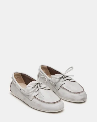 Sag de cuero blanco