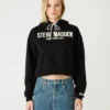 Sudadera con capucha y logo Sm, negra