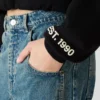Sudadera con capucha y logo Sm, negra