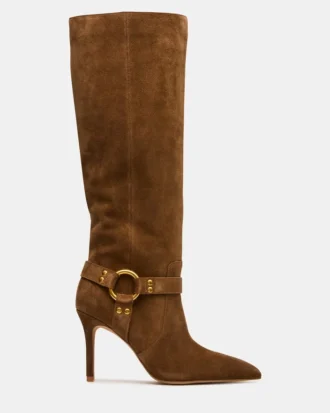 Talis de gamuza color castaño