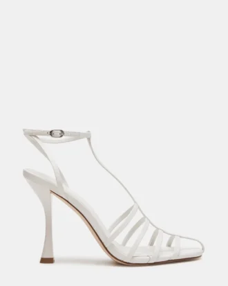 Tildah de cuero blanco