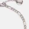 Tobillera con cadena Figaro de plata