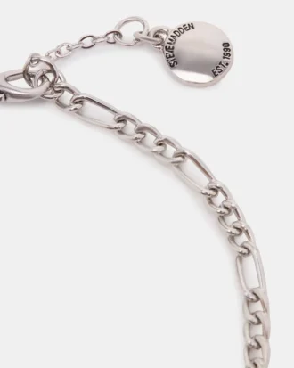 Tobillera con cadena Figaro de plata
