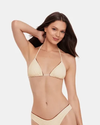 Top de bikini de croché Pearl
