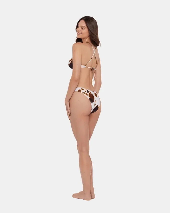 Top de bikini Hideout con estampado de vacas Top de bikini Hideout con estampado de vacas