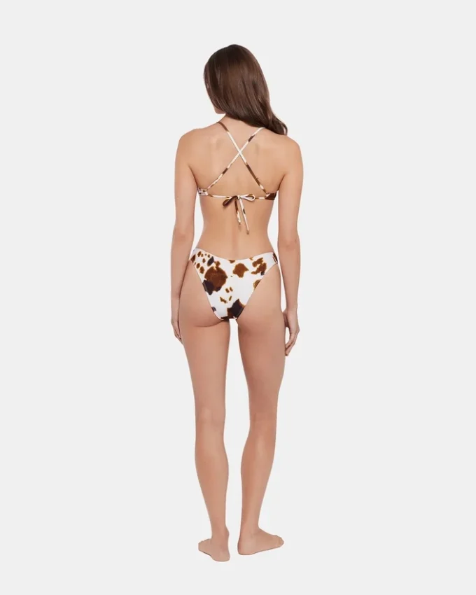 Top de bikini Hideout con estampado de vacas Top de bikini Hideout con estampado de vacas