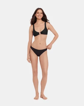 Partes de abajo de bikini Sleek ‘N Chic en negro
