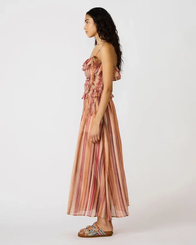 Top Shilloh a rayas multicolor