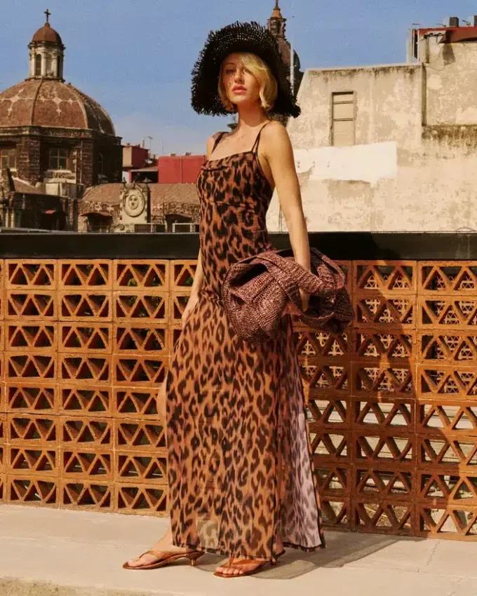 Cubrebikini Static Leopard Natural Cubrebikini Static Leopard Natural