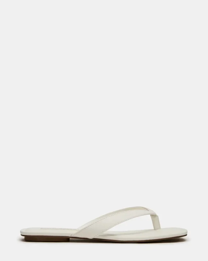 Trella de cuero blanco