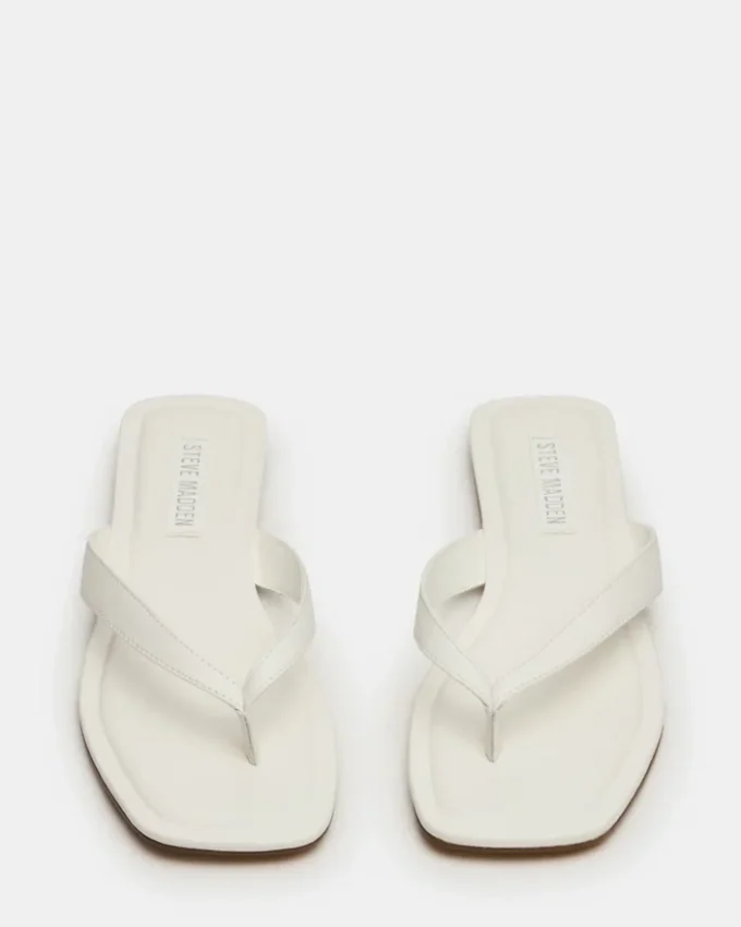 Trella de cuero blanco