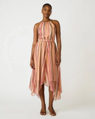 Vestido Dalina a rayas multicolor