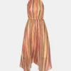 Vestido Dalina a rayas multicolor Vestido Dalina a rayas multicolor