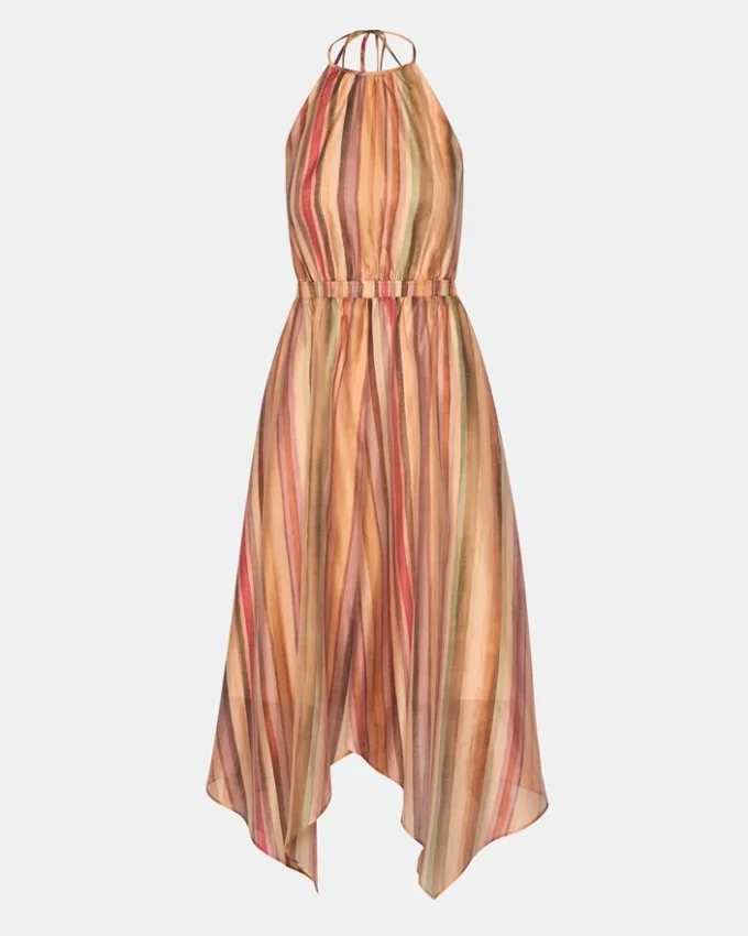 Vestido Dalina a rayas multicolor Vestido Dalina a rayas multicolor