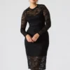 Vestido de encaje Hailee Negro Vestido de encaje Hailee Negro