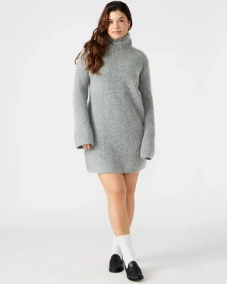 Vestido de punto Abbie Gris
