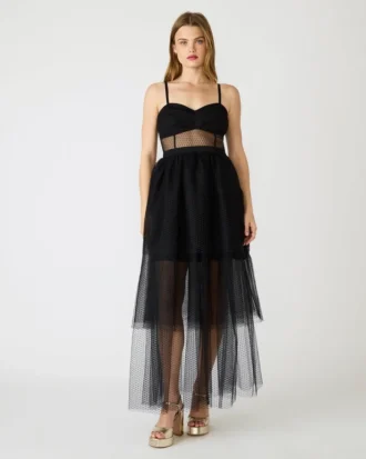 Vestido de tul Emily negro