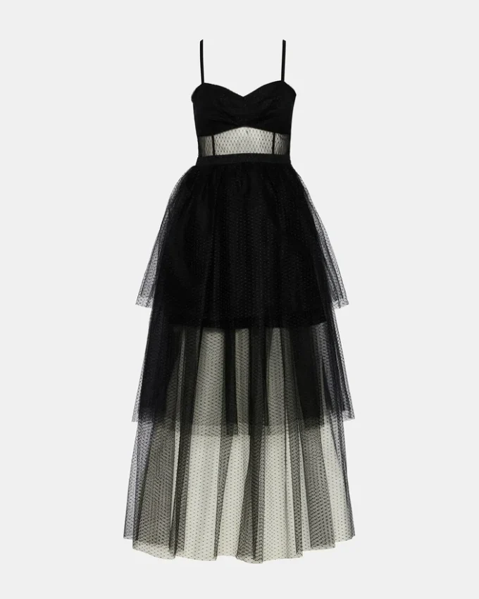 Vestido de tul Emily negro