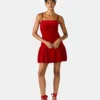 Vestido Giovanna de terciopelo rojo Vestido Giovanna de terciopelo rojo