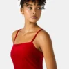 Vestido Giovanna de terciopelo rojo Vestido Giovanna de terciopelo rojo