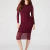 Vestido Hailee color vino