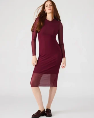Vestido Hailee color vino