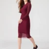 Vestido Hailee color vino