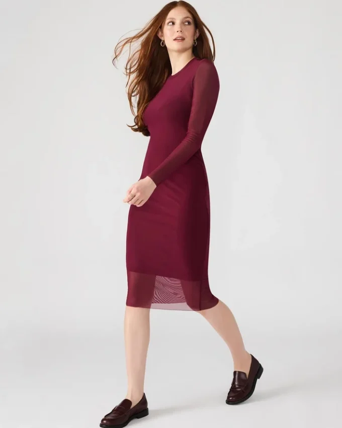 Vestido Hailee color vino