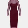 Vestido Hailee color vino