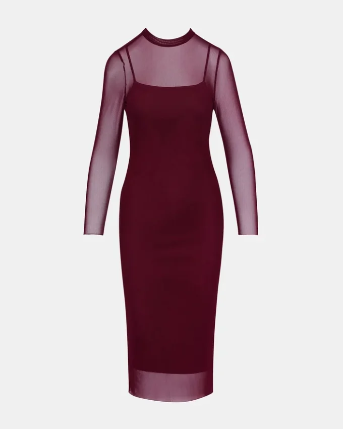 Vestido Hailee color vino