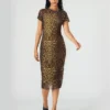 Vestido Hailee de manga corta con estampado Hot Spots