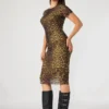 Vestido Hailee de manga corta con estampado Hot Spots