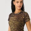 Vestido Hailee de manga corta con estampado Hot Spots