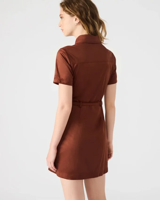 Vestido Joliana en color higo oscuro