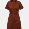 Vestido Joliana en color higo oscuro