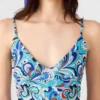 Vestido Sheila Paisley verde azulado Vestido Sheila Paisley verde azulado