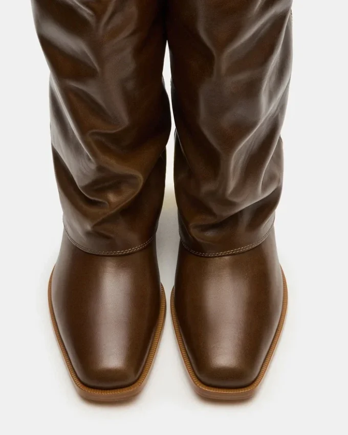 Winnick de cuero verde oliva